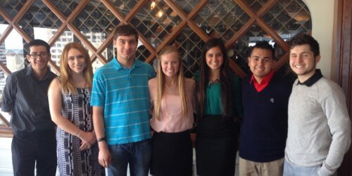 St. Mary's students at the San Antonio Business and Economics Society Luncheon