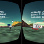 In-game screenshot of Currency Collector VR.