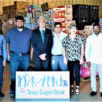 Industrial Engineering graduate student Ali Aljubran at the Texas Diaper Bank.
