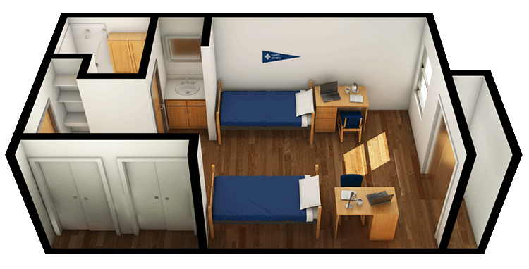 3D view of floor plan
