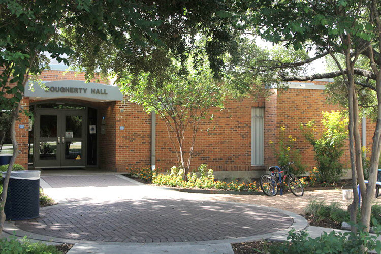 Front entrance of Dougherty Hall